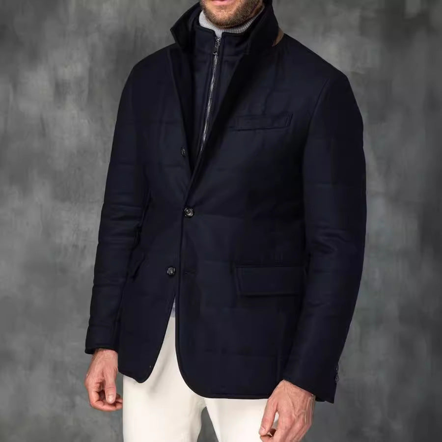 Collar Button Versatile Suit Jacket