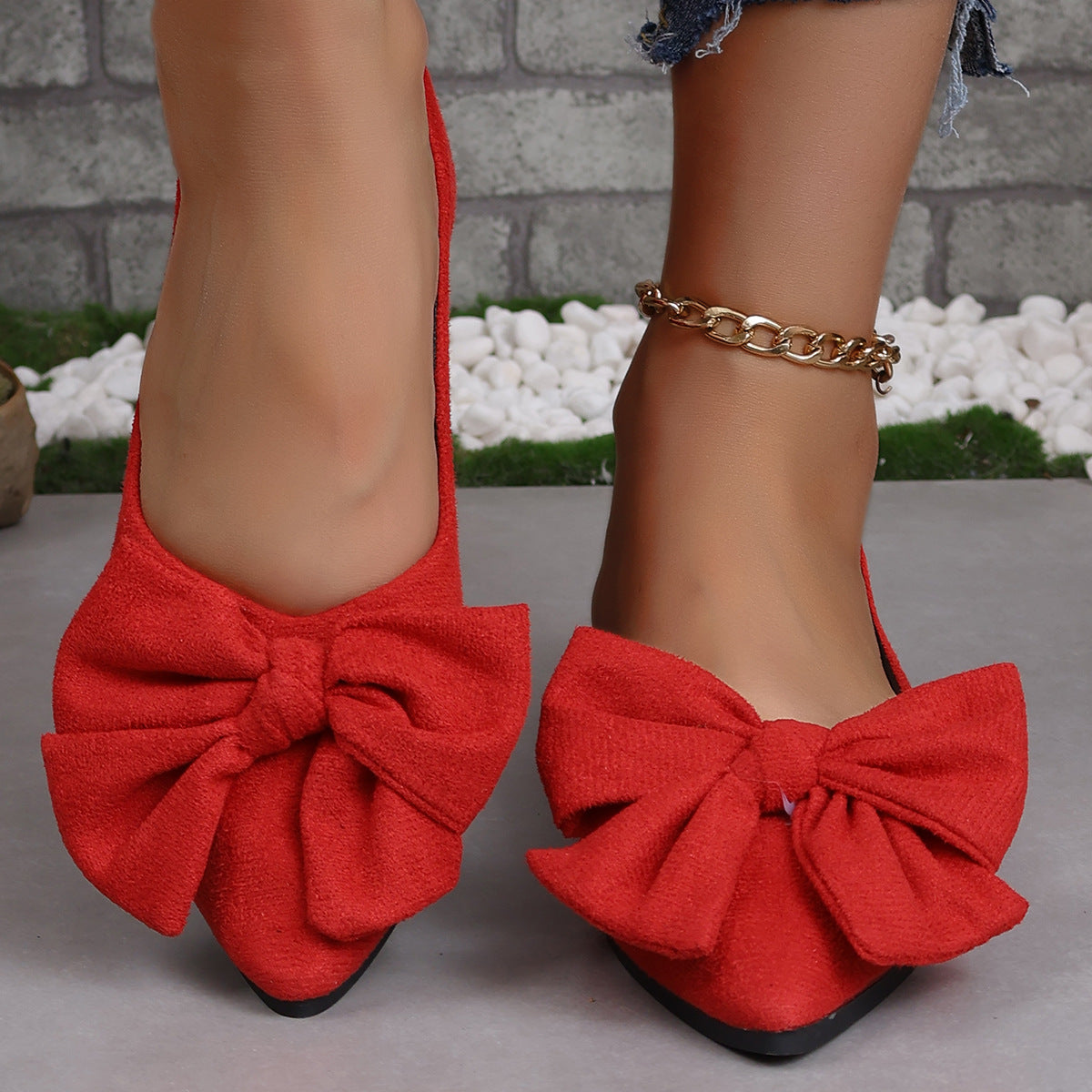 Big Bow Flat Shoes