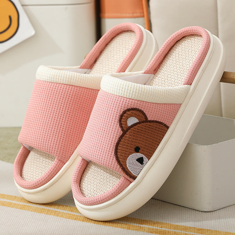 Cute Cartoon Bear Slippers