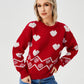 Loose Casual Cozy Heart Sweater