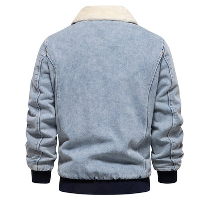 Plush Denim Jacket