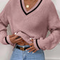 Casual Long Sleeve Striped Pullover Sweater