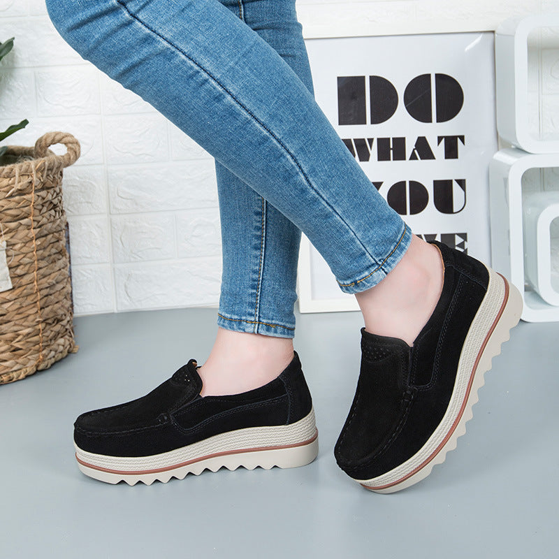 Thick-soled Flat Shoes