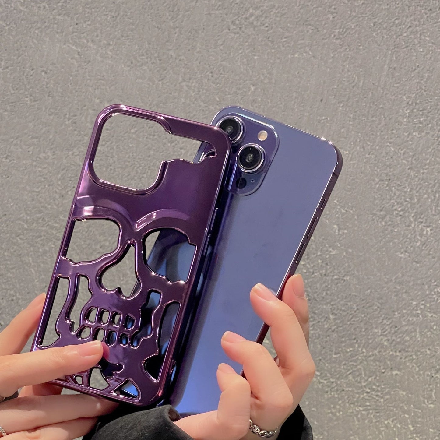 3D Skull Phone Case