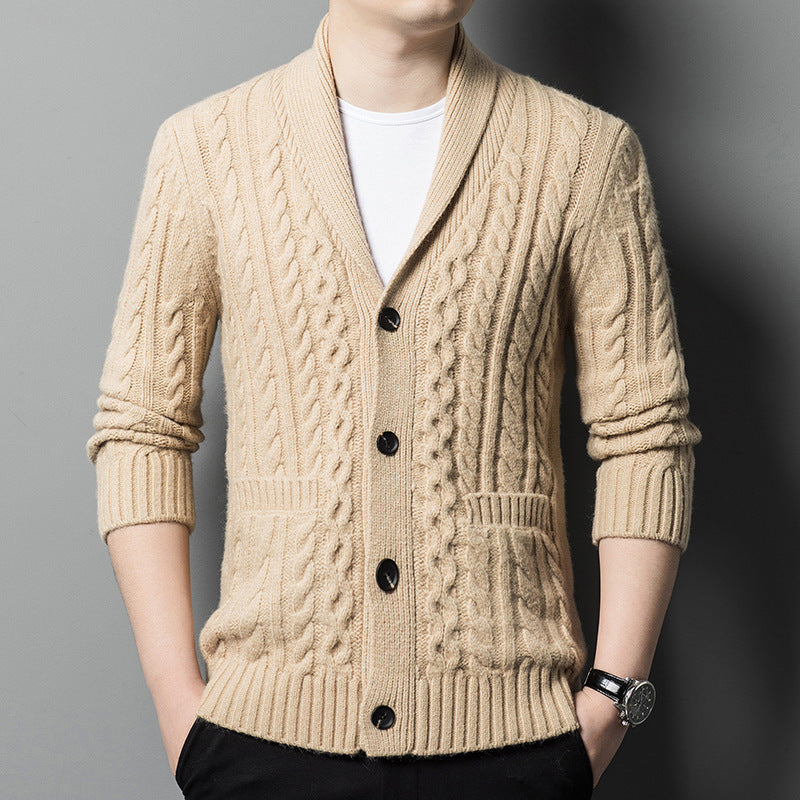 Jacquard Knitted Cardigan