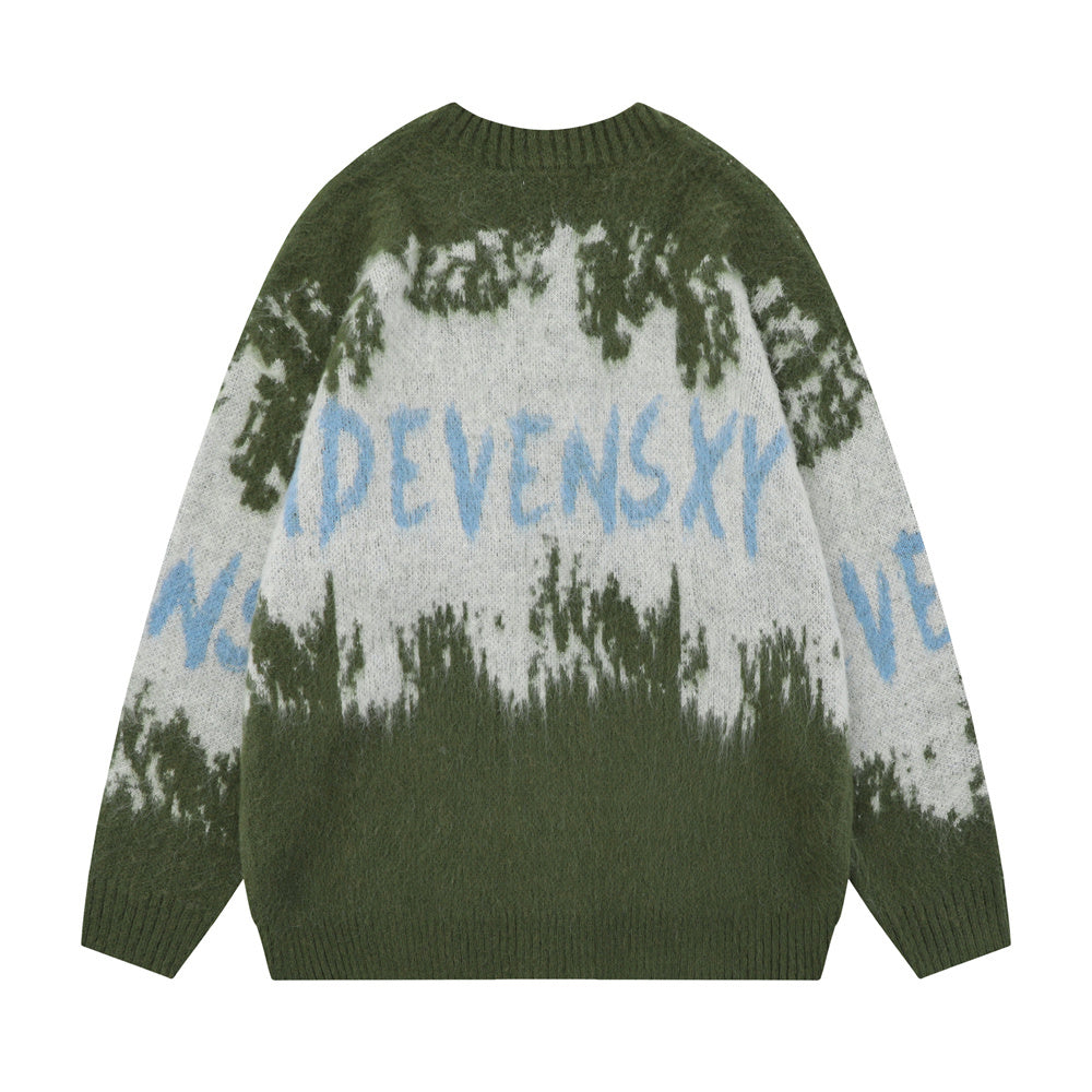 Tie-dye Gradient Sweater