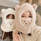 Thickened plush scarf with mask