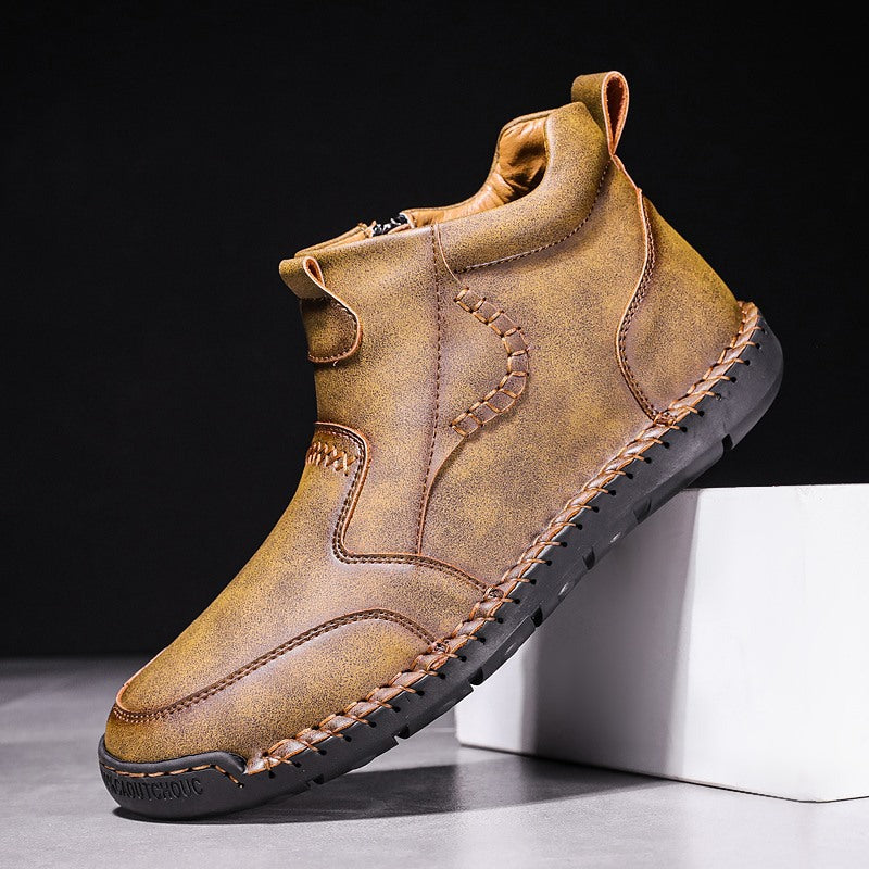 Handmade Microfiber Leather Shoes