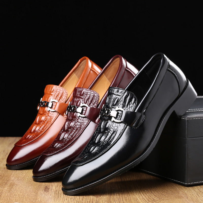 British Pointed Toe Leather Shoes