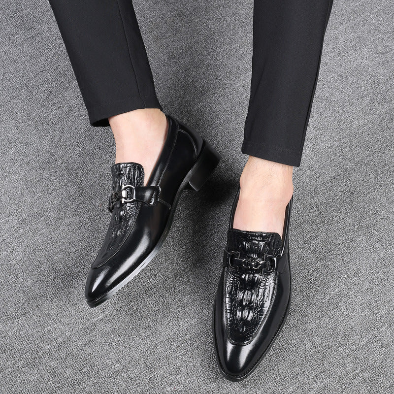 British Pointed Toe Leather Shoes