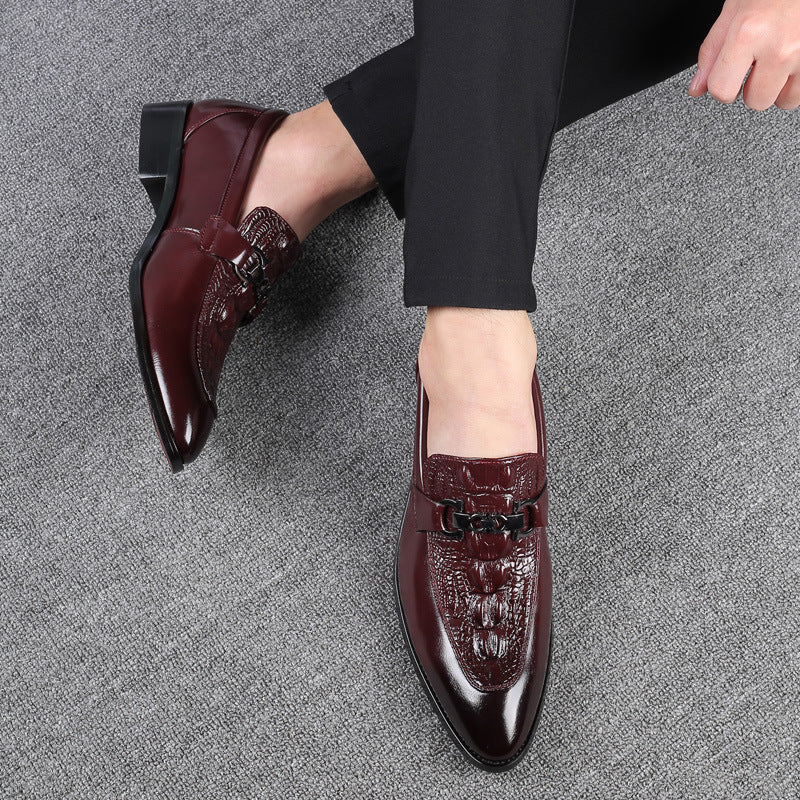 British Pointed Toe Leather Shoes