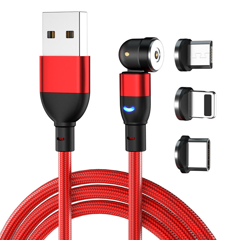 Three-in-one Bent Magnetic Cable