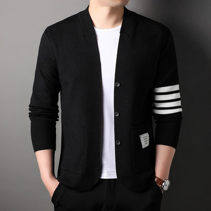 V-neck Slim-fit Coat