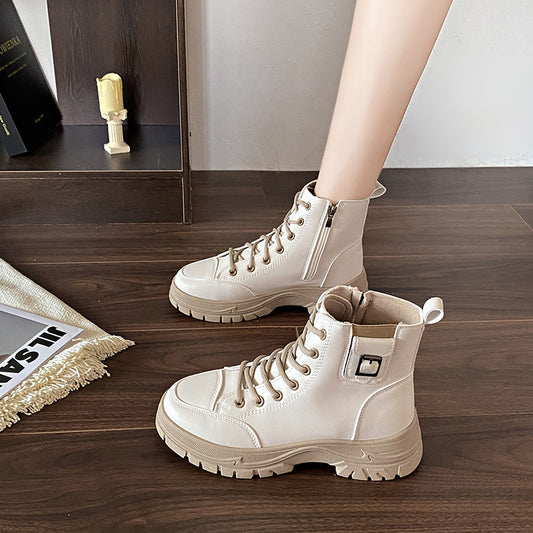 Soft Leather High-top Boot