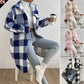 Button Lapel Plush Coat