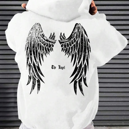 Angel Wings Printed Hooded