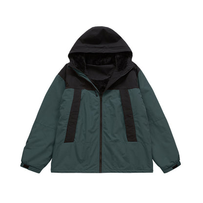 Velvet Shell Cotton-padded Jacket