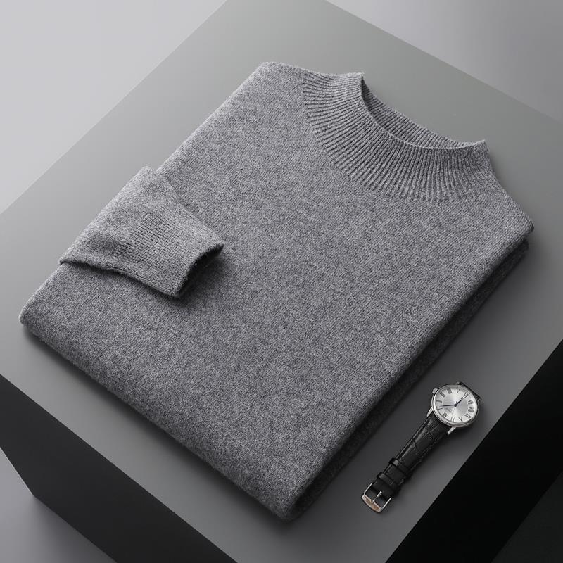 Half-collar Knitted Sweater