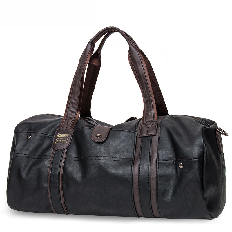 Leather leisure travel bag