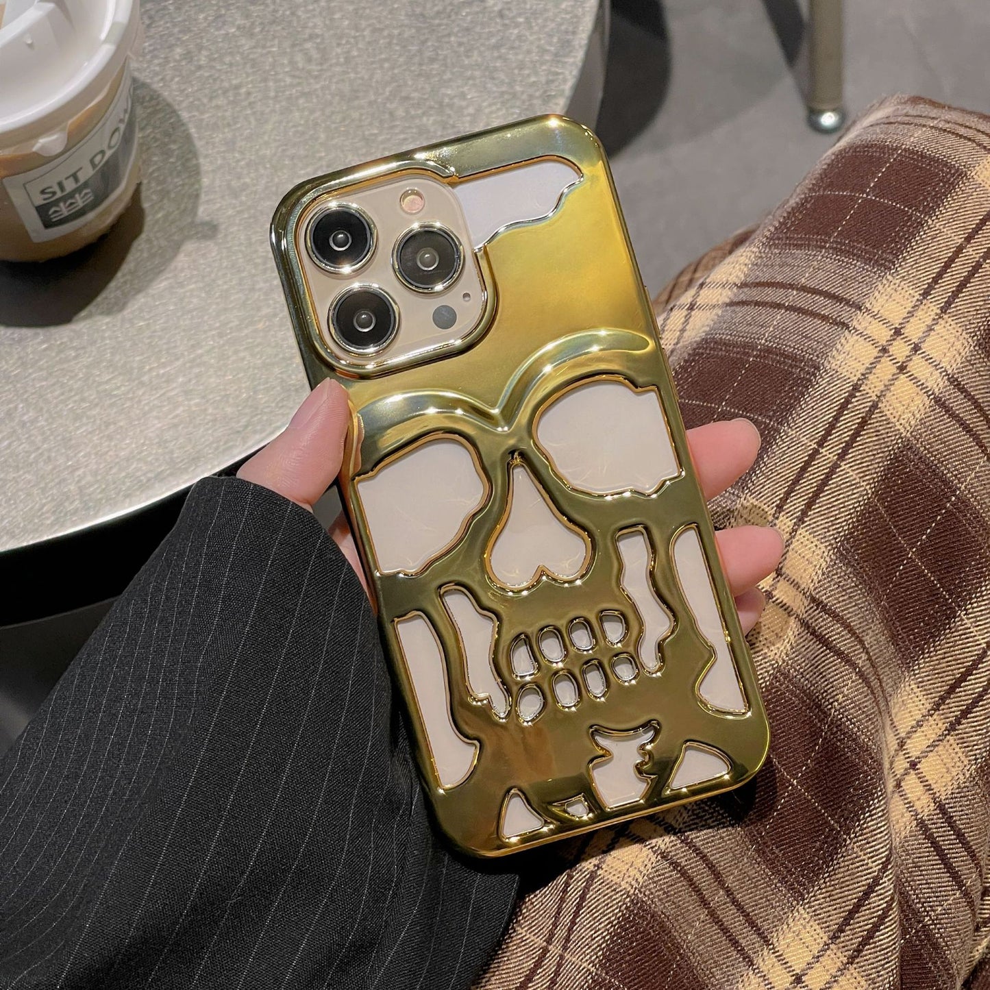 3D Skull Phone Case