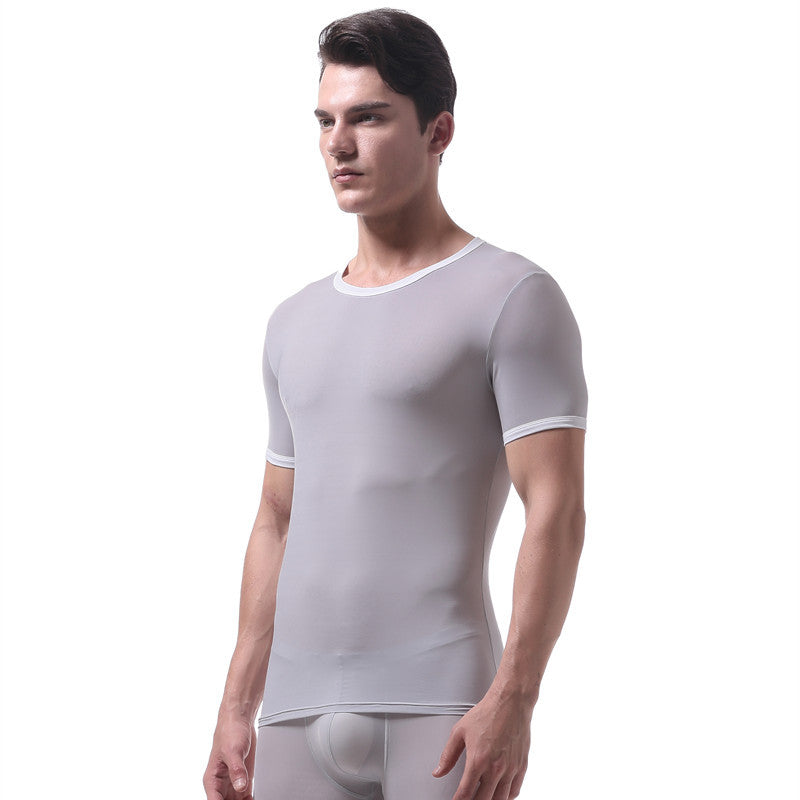 Ice Silk Thin Short Sleeve T-Shirt