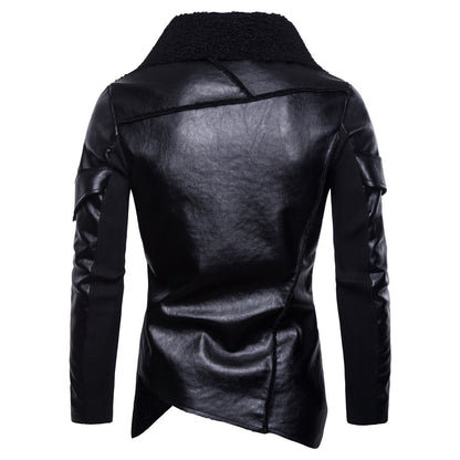 Personality Washed Leather Coat