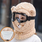 Thickened plush scarf with mask