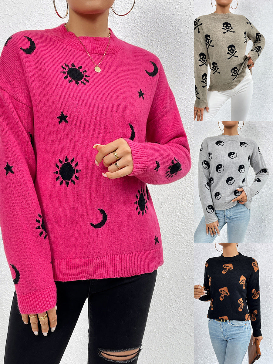 Crewneck Pullover Knitted Sweaters