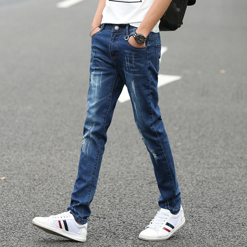 Summer Denim Straight Pants