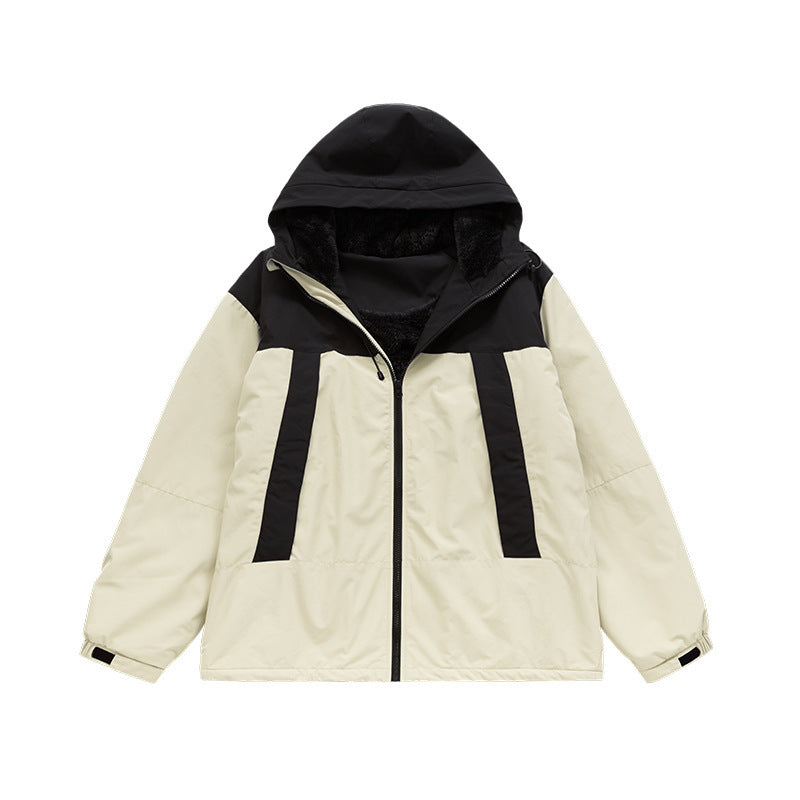 Velvet Shell Cotton-padded Jacket