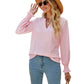 V-neck Loose Long Sleeve Tops