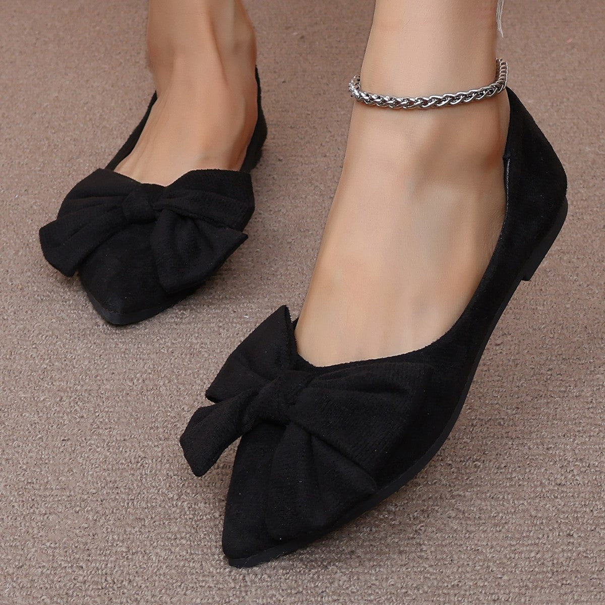 Big Bow Flat Shoes