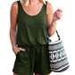 Tank Top Drawstring Tie Shorts