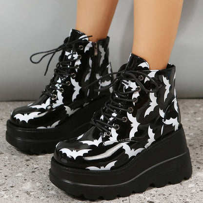 European Platform Ankle Boots