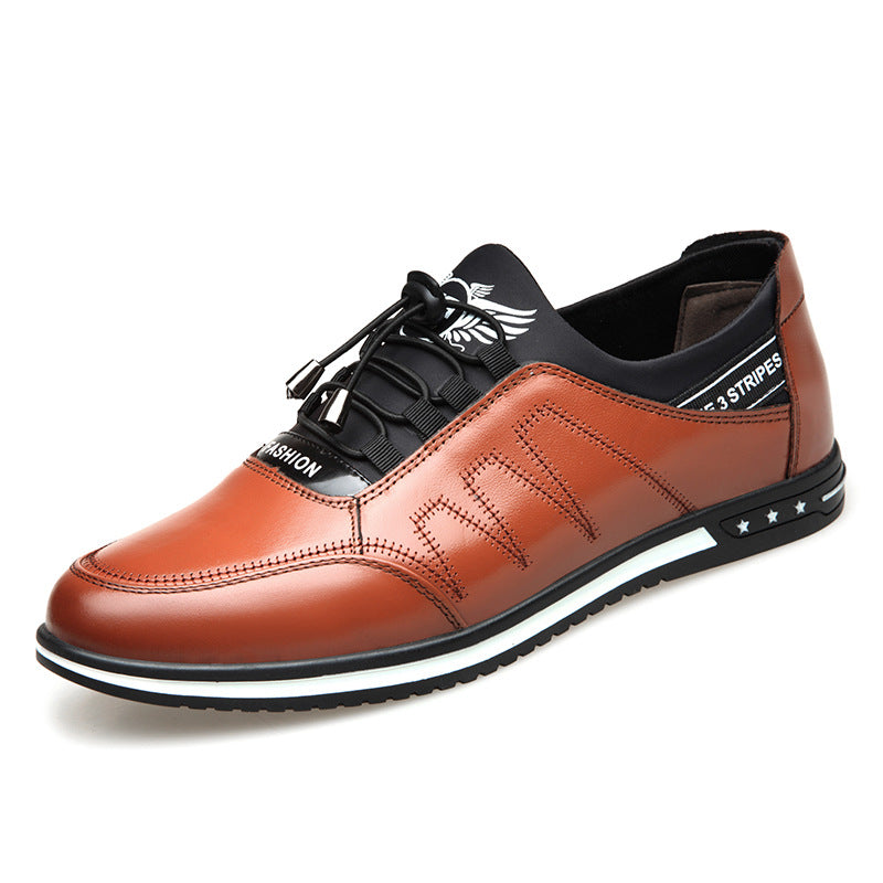 Breathable leather casual shoes