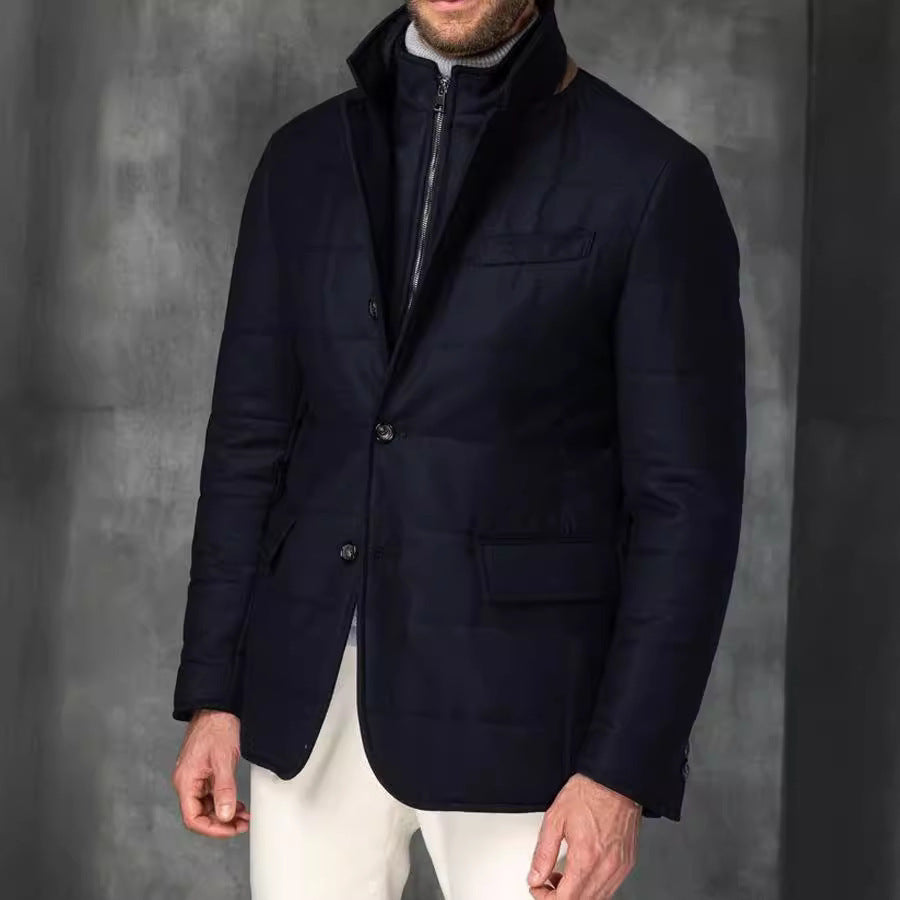 Collar Button Versatile Suit Jacket