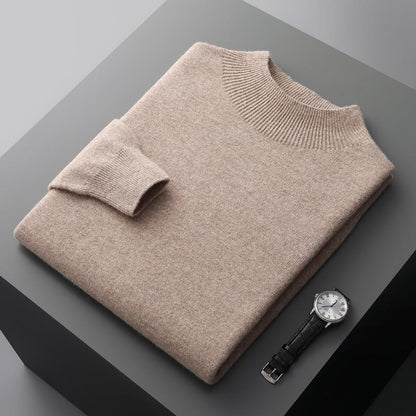 Half-collar Knitted Sweater