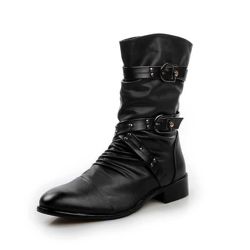 High-top Leather Boots