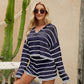 Loose Striped Two-piece Set