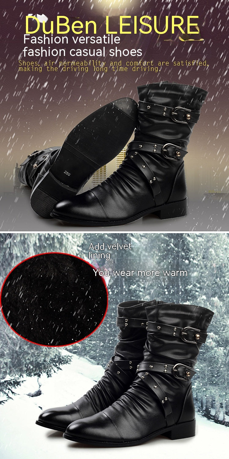 High-top Leather Boots