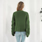 Puff Sleeve Cardigan Sweater