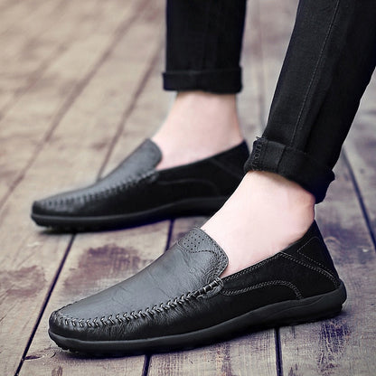 Leather Casual Peas Shoes