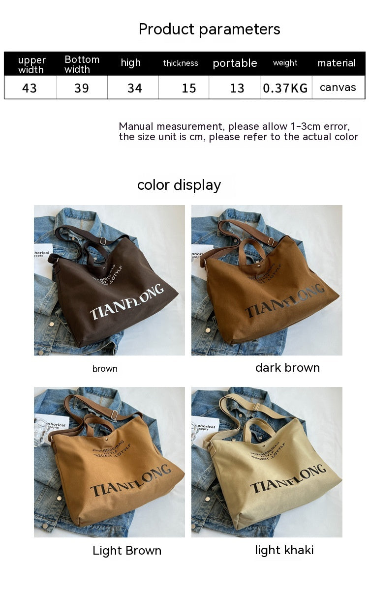 Canvas Shoulder Messenger Bag