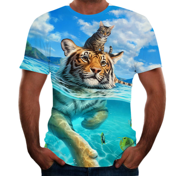 Animal Print 3d T-shirt