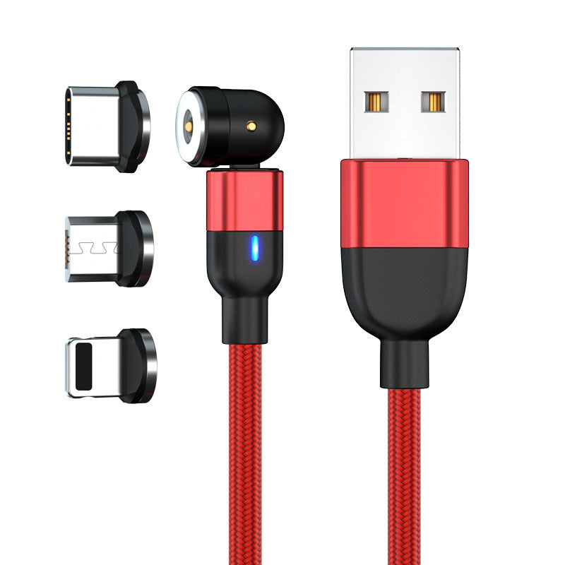 Three-in-one Bent Magnetic Cable