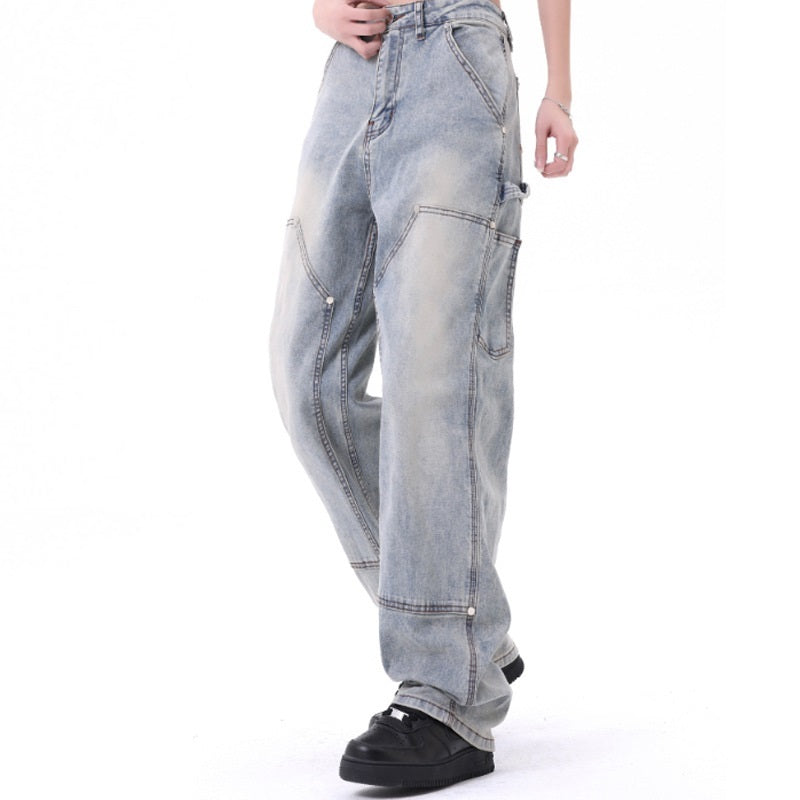 American High Street Washed Blue Jeans