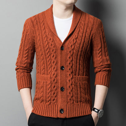 Jacquard Knitted Cardigan