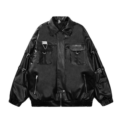 Motorcycle Leather Coat