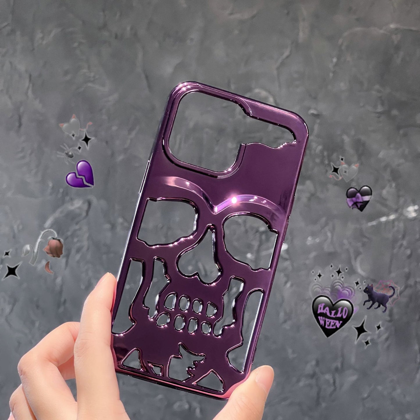 3D Skull Phone Case