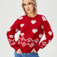 Loose Casual Cozy Heart Sweater